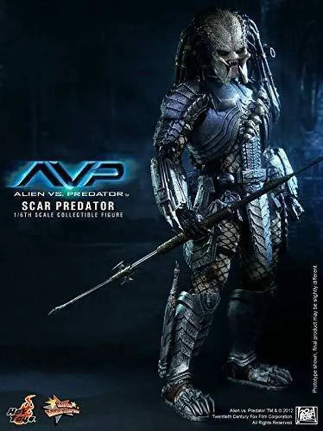 Alt view image 8 of 9 - Scar Predator Hot Toys 1:6 Scale Action Figure