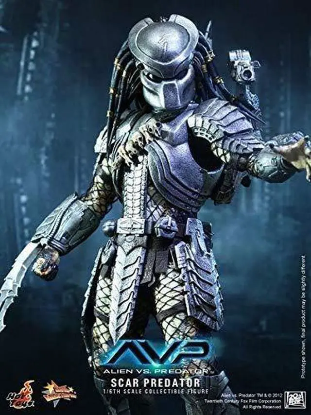 Alt view image 9 of 9 - Scar Predator Hot Toys 1:6 Scale Action Figure