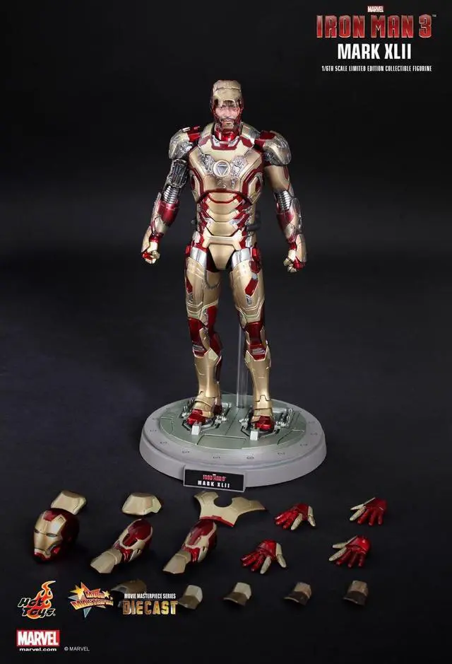 Alt view image 13 of 16 - Iron Man Mark XLII Movie Masterpiece 1/6 Hot Toys Limited Edition Figure