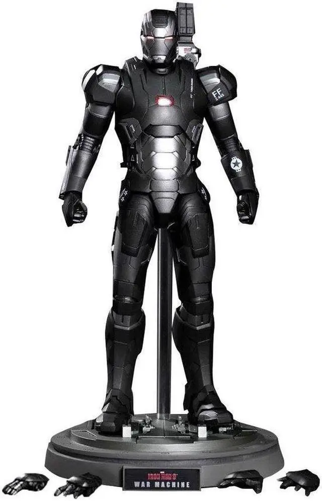 Alt view image 11 of 15 - War Machine Mark II Iron Man 3 Movie Masterpiece Sixth Scale Hot Toys Figure