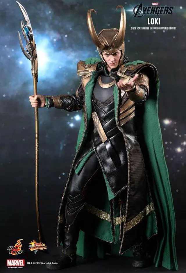 Alt view image 13 of 14 - Loki The Avengers Movie Masterpiece One Sixth Hot Toys Action Figure