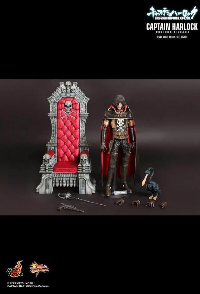 Alt view image 3 of 6 - hot toys movie master piece: space pirate captain harlock captain harlock with throne of arcadia