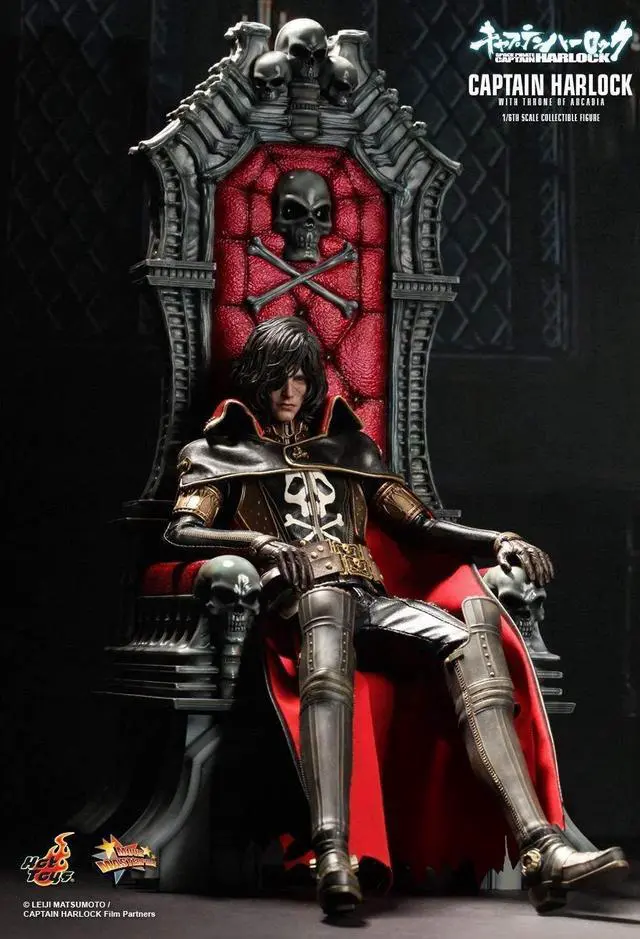 Alt view image 5 of 6 - hot toys movie master piece: space pirate captain harlock captain harlock with throne of arcadia