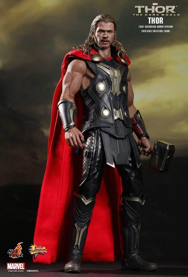 Alt view image 5 of 6 - thor light asgardian armor dark world 1/6 scale hot toys exclusive action figure