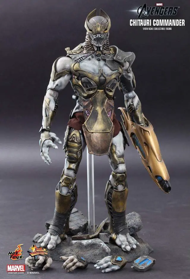 Alt view image 14 of 17 - Marvel's Avengers 1:6 Hot Toys Collectible Figure:  Chitauri Commander