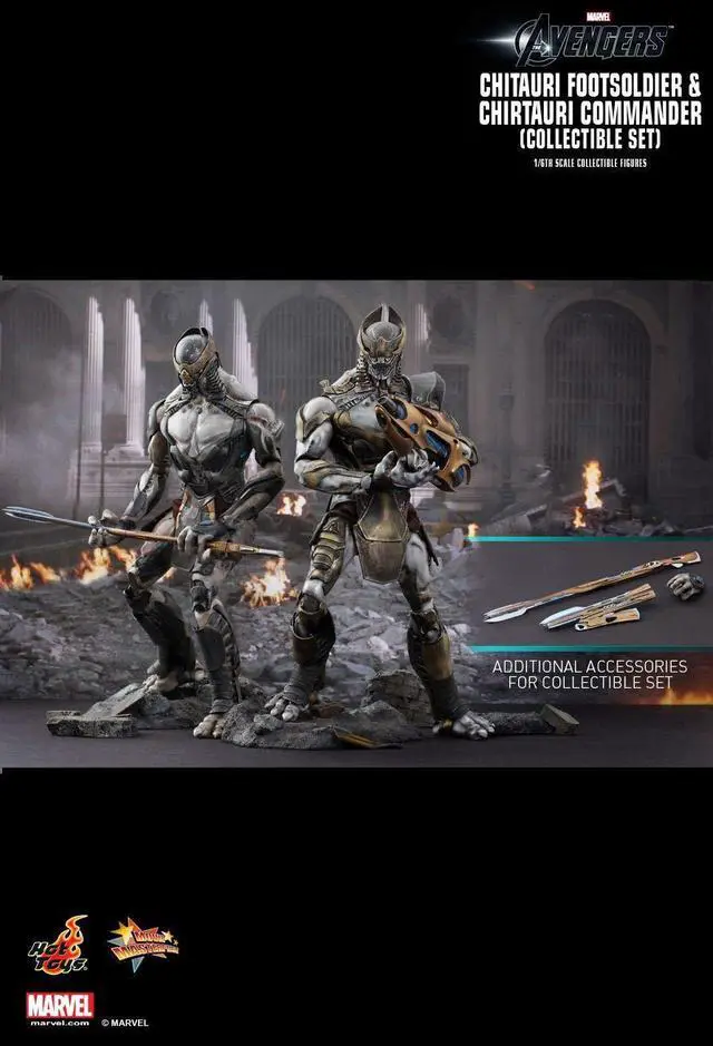 Alt view image 2 of 5 - Figure Hot Toys MMS228 - Marvel Comics - The Avengers - Chitauri Footsoldier And Chitauri Commander