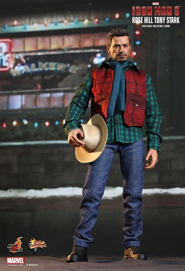 Alt view image 4 of 5 - Figure Hot Toys MMS232 - Marvel Comics - Iron Man 3 - Rose Hill Tony Stark