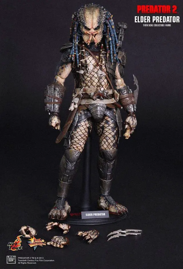 Alt view image 8 of 11 - Predator 2 Elder Predator 1:6 Scale Hot Toys Figure