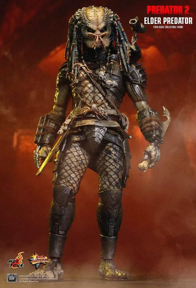 Alt view image 9 of 11 - Predator 2 Elder Predator 1:6 Scale Hot Toys Figure