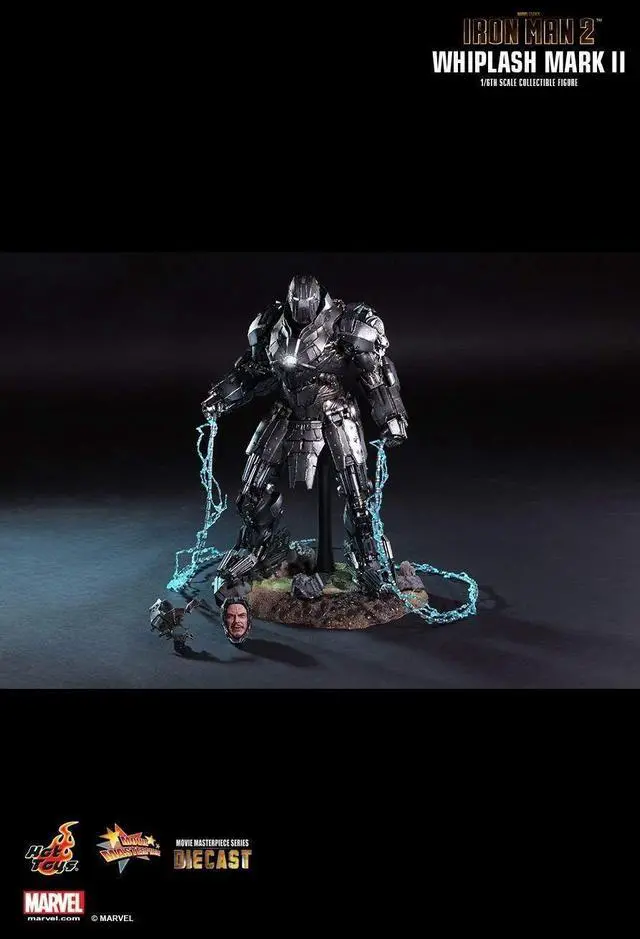 Alt view image 10 of 12 - Whiplash Mark II Iron Man 2 Movie Masterpiece Series Diecast 1/6 Scale Figure