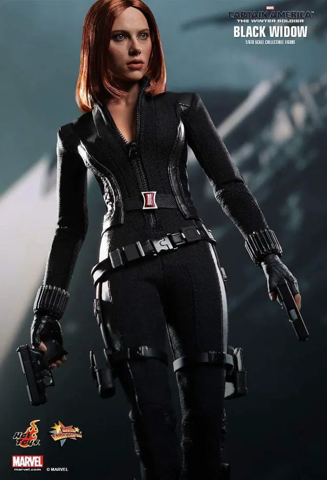 Alt view image 16 of 17 - Black Widow Captain America 2 Movie Masterpiece Sixth Scale Hot Toys Figure