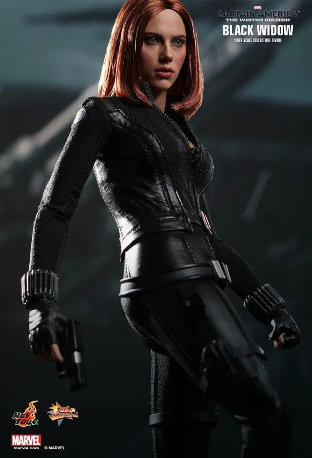 Alt view image 15 of 17 - Black Widow Captain America 2 Movie Masterpiece Sixth Scale Hot Toys Figure