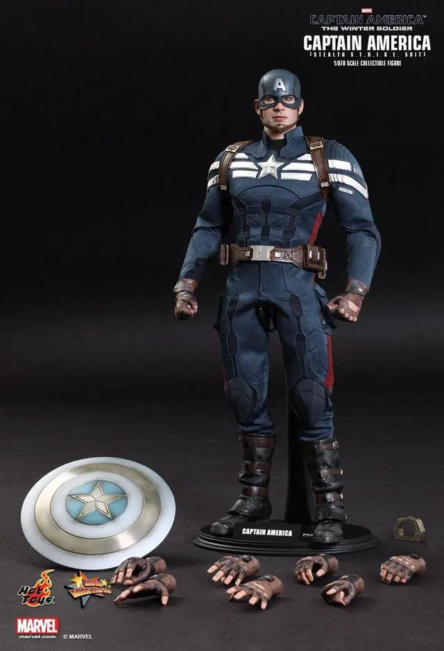 Alt view image 3 of 6 - Hot Toys The Winter Soldier Movie Masterpiece Captain America Collectible Figure Stealth S.T.R.I.K.E. Suit