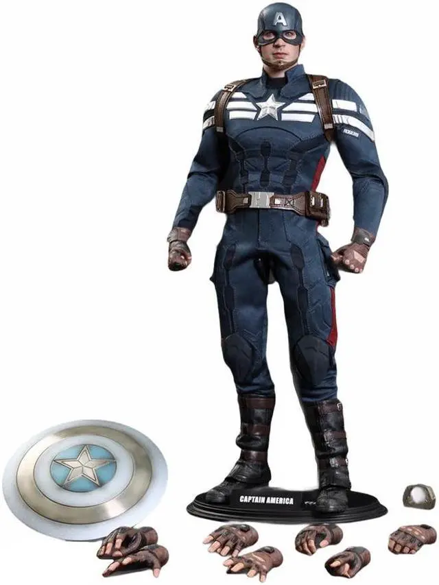 Alt view image 2 of 6 - Hot Toys The Winter Soldier Movie Masterpiece Captain America Collectible Figure Stealth S.T.R.I.K.E. Suit