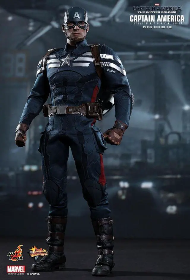 Alt view image 4 of 6 - Hot Toys The Winter Soldier Movie Masterpiece Captain America Collectible Figure Stealth S.T.R.I.K.E. Suit