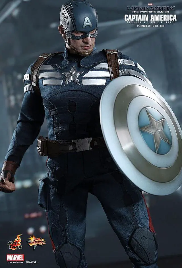 Alt view image 5 of 6 - Hot Toys The Winter Soldier Movie Masterpiece Captain America Collectible Figure Stealth S.T.R.I.K.E. Suit