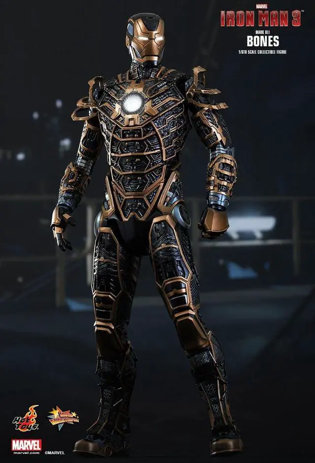 Alt view image 15 of 16 - Bones Mark XLI Iron Man 3 Movie Masterpiece 1/6 Scale Figure