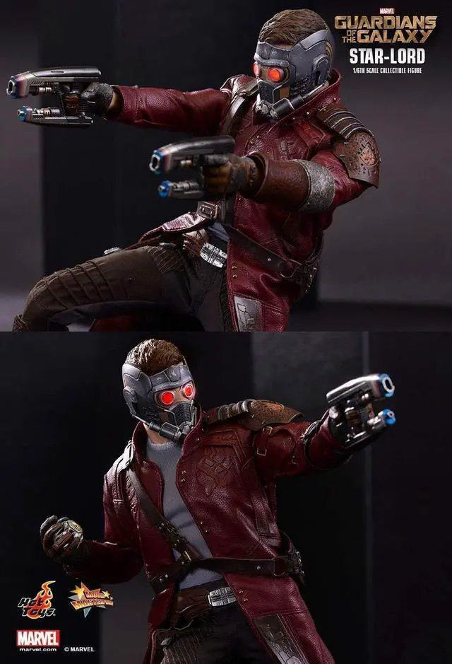 Alt view image 4 of 5 - Figure Hot Toys MMS255 - Marvel Comics - Guardians Of The Galaxy - Star Lord Deluxe Version
