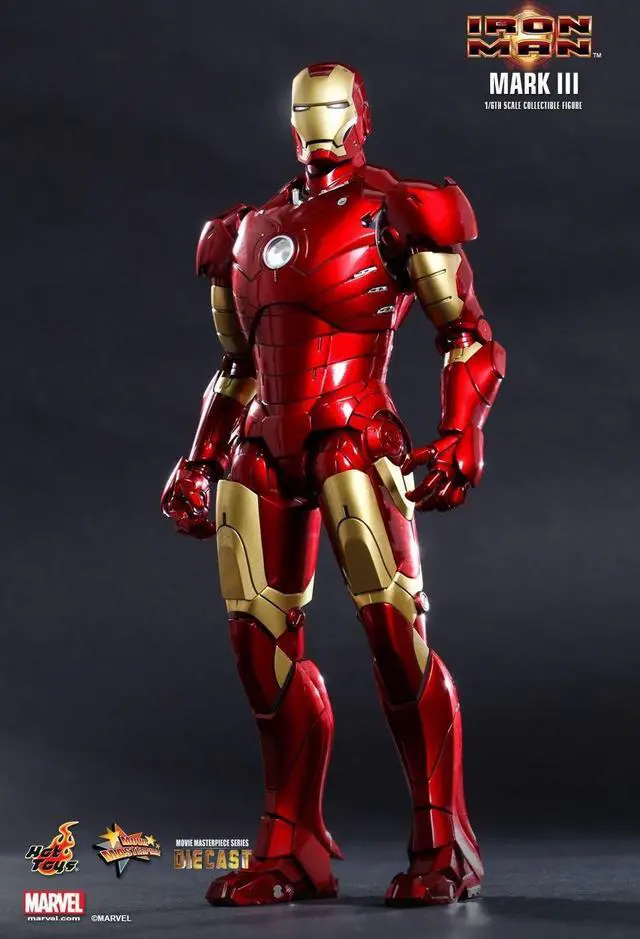 Alt view image 3 of 5 - Figure Hot Toys MMS256D07 - Marvel Comics - Iron Man - Iron Man Mark 3 Standard Version