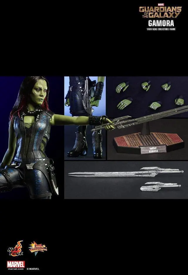 Alt view image 13 of 16 - Gamora Guardians of the Galaxy Movie Masterpiece 1/6 Scale Hot Toys Figure