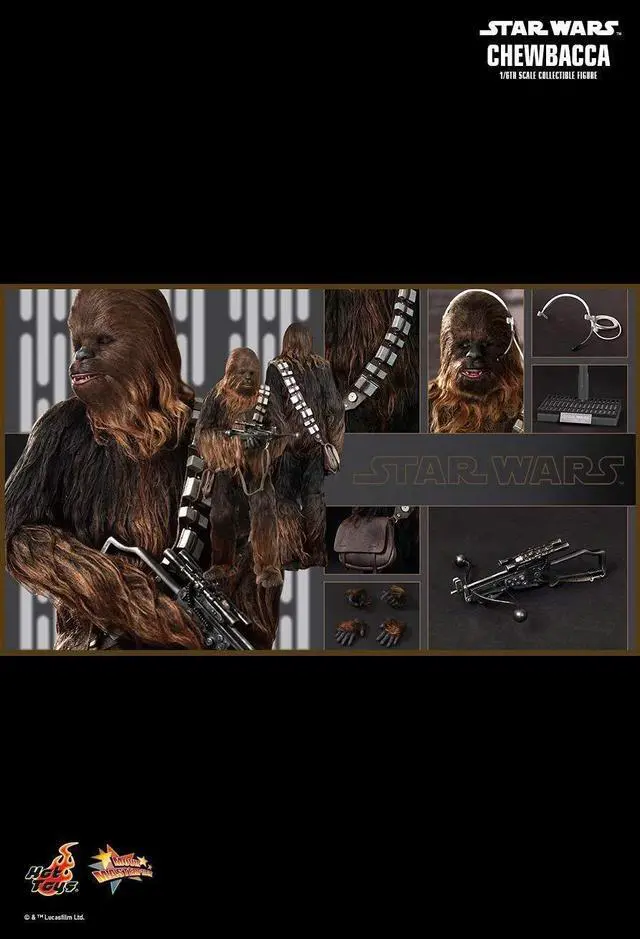 Alt view image 2 of 4 - Figure Hot Toys MMS262 - Star Wars 4 : A New Hope - Chewbacca