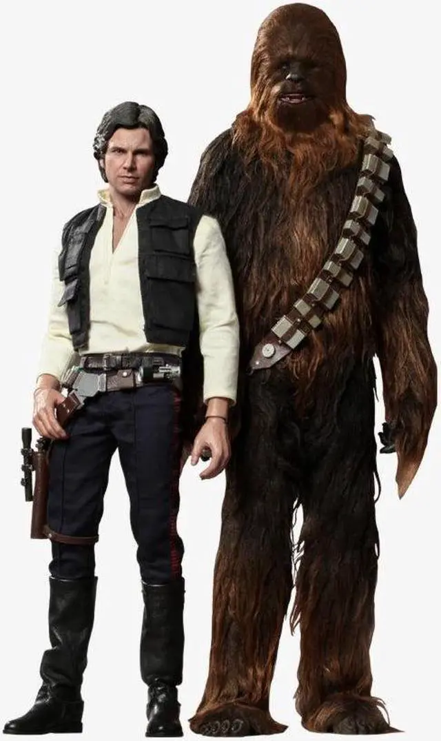 Alt view image 2 of 9 - Star Wars Han Solo and Chewbacca Movie Masterpiece Series 1:6 Scale Figure Set By Hot Toys
