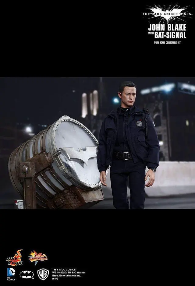 Alt view image 4 of 5 - Figure Hot Toys MMS274 - DC Comics - The Dark Knight Rises - John Blake With Bat-Signal