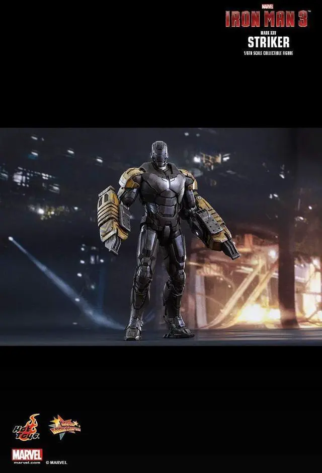 Alt view image 12 of 13 - Striker Mark XXV Iron Man 3 Movie Masterpiece 1/6 Scale Figure