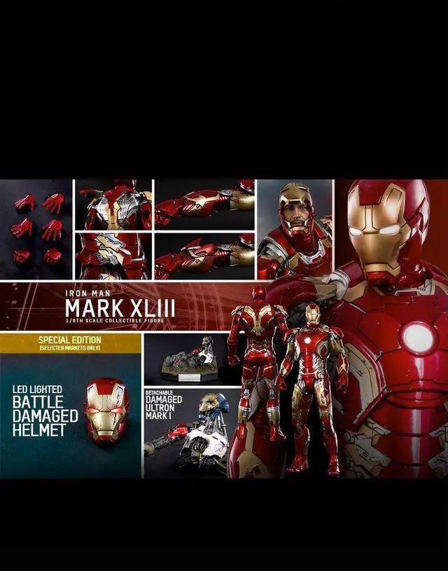 Alt view image 2 of 5 - Figure Hot Toys MMS278D09 - Marvel Comics - Avengers : Age Of Ultron - Iron Man Mark 43 Deluxe Version
