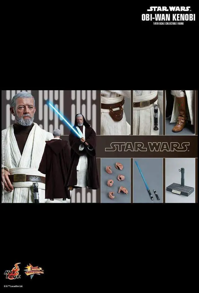 Alt view image 2 of 5 - Figure Hot Toys MMS283 - Star Wars 4 : A New Hope - Obi-Wan Kenobi