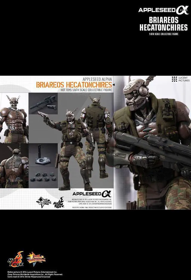 Alt view image 2 of 5 - Figure Hot Toys MMS269 - Appleseed Alpha - Briareos Hecatonchires