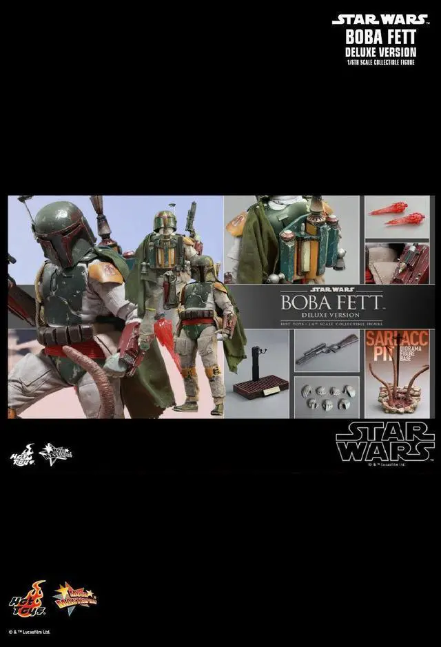 Alt view image 4 of 7 - Hot Toys Star Wars Episode VI Return of the Jedi Boba Fett Deluxe Version 1/6 Scale 12" Figure