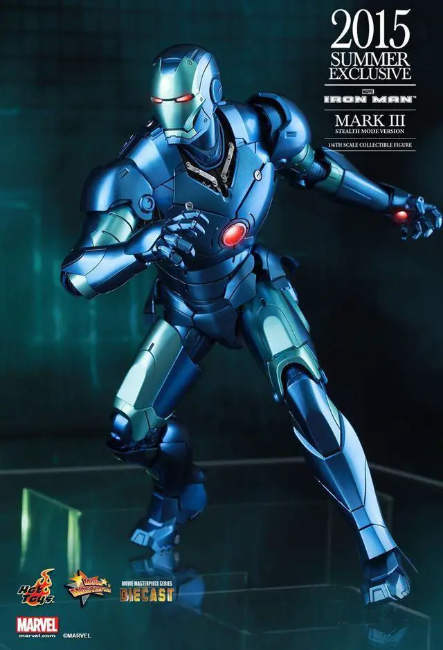 Alt view image 3 of 5 - Figure Hot Toys MMS314D12 - Marvel Comics - Iron Man - Iron Man Mark 3 Stealth Mode Version