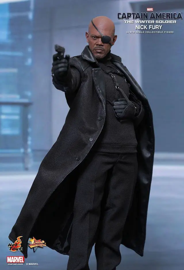 Alt view image 4 of 6 - hot toys ht902541 1:6 scale nick fury director of s.h.i.e.l.d. figure