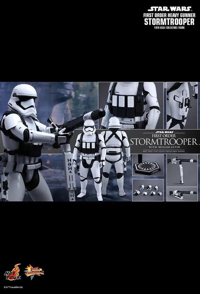 Alt view image 2 of 5 - Figure Hot Toys MMS318 - Star Wars : The Force Awakens - First Order Heavy Gunner Stormtrooper