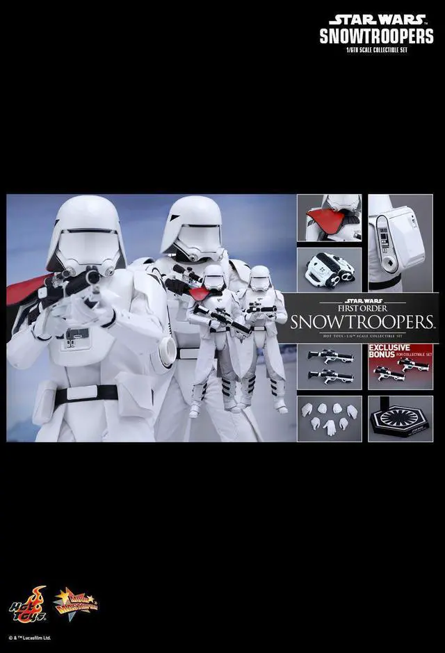 Alt view image 2 of 4 - Figure Hot Toys MMS323 - Star Wars : The Force Awakens - First Order Snowtroopers Officier And First Order Snowtroopers