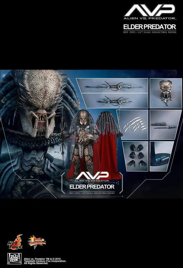 Alt view image 2 of 5 - Figure Hot Toys MMS325 - Alien Vs. Predator - Elder Predator