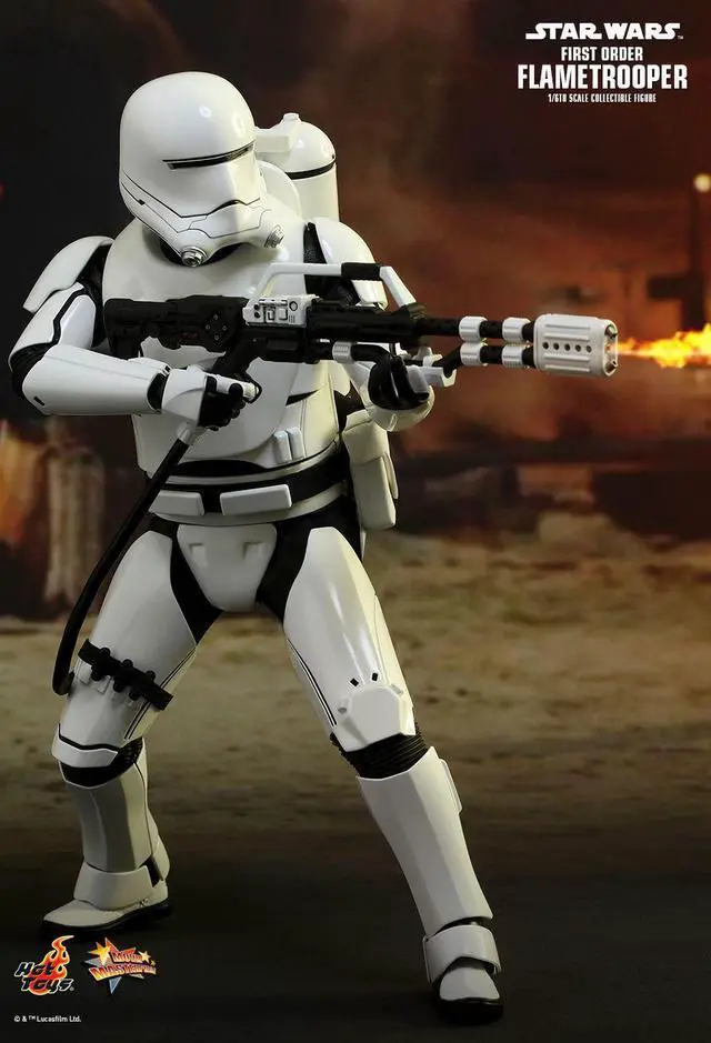 Alt view image 3 of 5 - Figure Hot Toys MMS326 - Star Wars : The Force Awakens - First Order Flametrooper