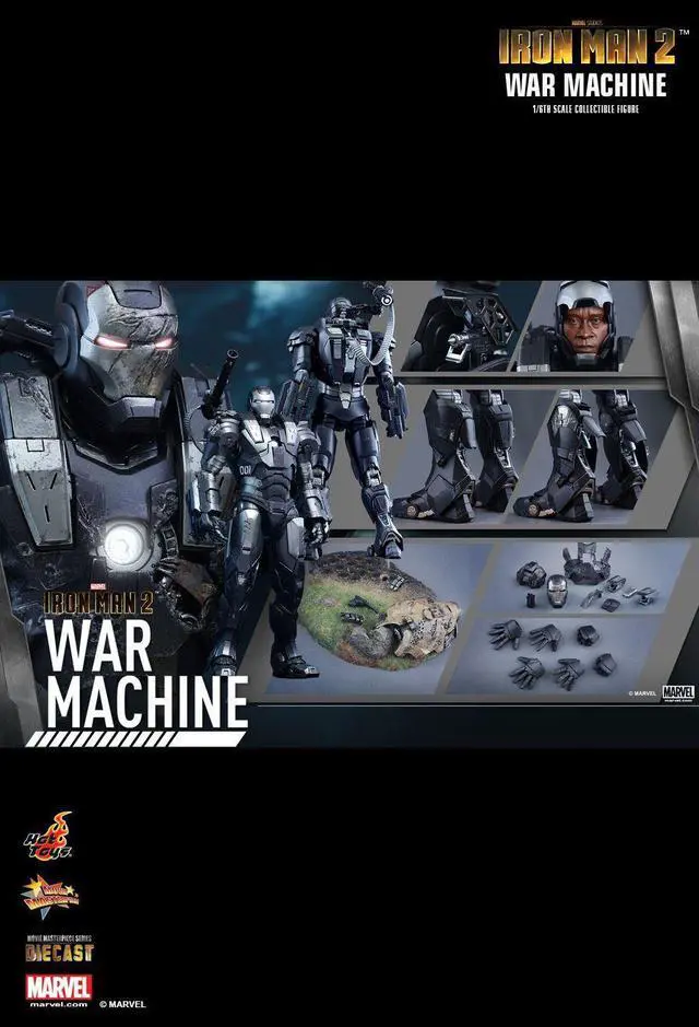 Alt view image 2 of 5 - Figure Hot Toys MMS331D13 - Marvel Comics - Iron Man 2 - War Machine