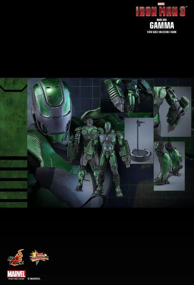 Alt view image 3 of 6 - hot toys iron man 3 gamma mark xxvi 1/6th scale collectible figure