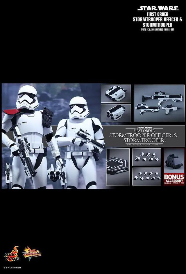 Alt view image 2 of 5 - Figure Hot Toys MMS335 - Star Wars : The Force Awakens - First Order Stormtrooper Officer And First Order Stormtrooper