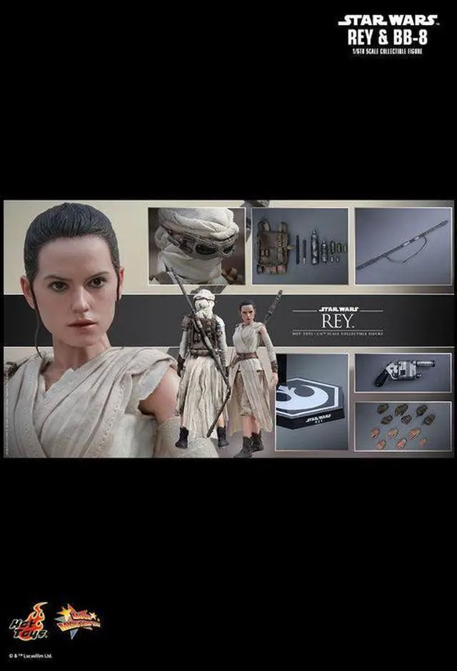 Alt view image 2 of 5 - Figure Hot Toys MMS336 - Star Wars : The Force Awakens - Rey