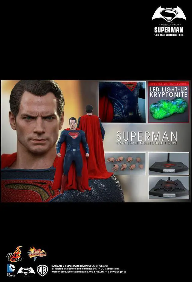 Alt view image 2 of 5 - Figure Hot Toys MMS343B - DC Comics - Batman Vs Superman : Dawn Of Justice - Superman Deluxe Version