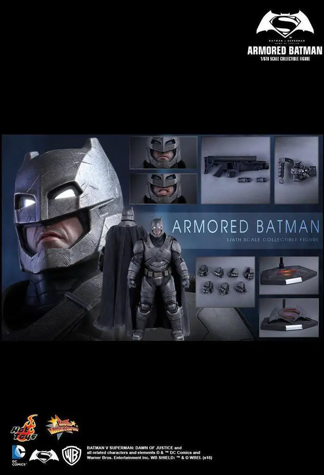 Alt view image 2 of 5 - Figure Hot Toys MMS349 - DC Comics - Batman Vs Superman : Dawn Of Justice - Armored Batman