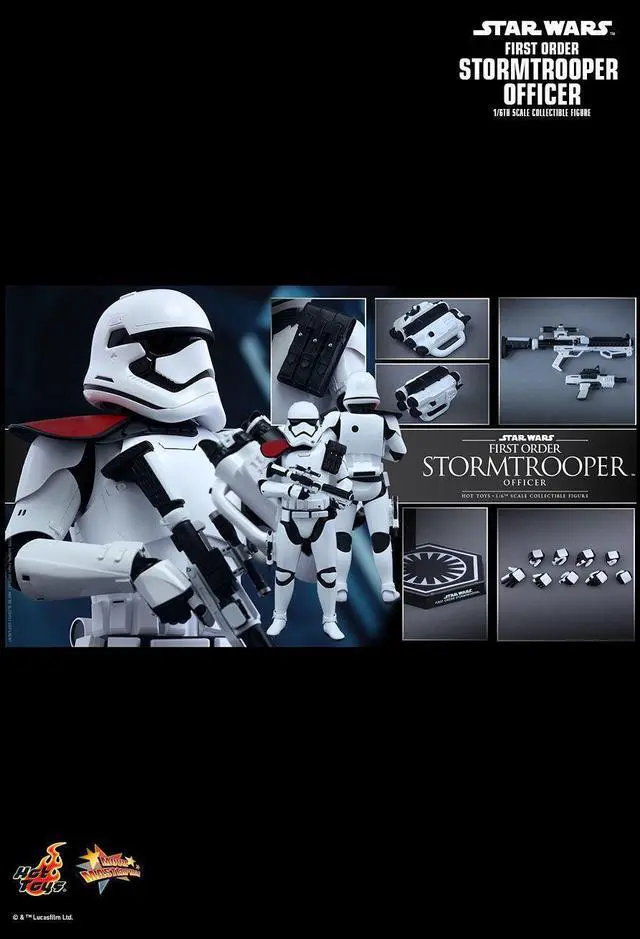 Alt view image 6 of 9 - Star Wars First Order Stormtrooper Officer 1:6 Scale Collectible Figure