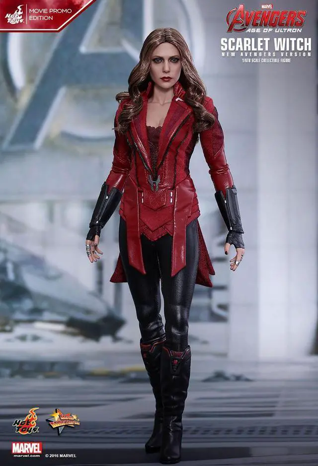 Alt view image 13 of 14 - HOT TOYS 1/6 MARVEL AVENGERS MMS357 SCARLET WITCH MOVIE PROMO EDITION FIGURE