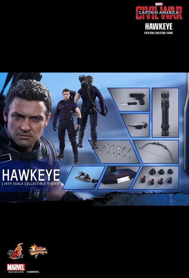 Alt view image 2 of 5 - Figure Hot Toys MMS358 - Marvel Comics - Captain America : Civil War - Hawkeye