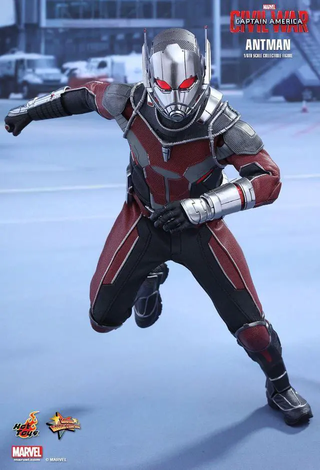 Alt view image 4 of 6 - hot toys marvel captain america civil war antman 1/6 scale 12" figure