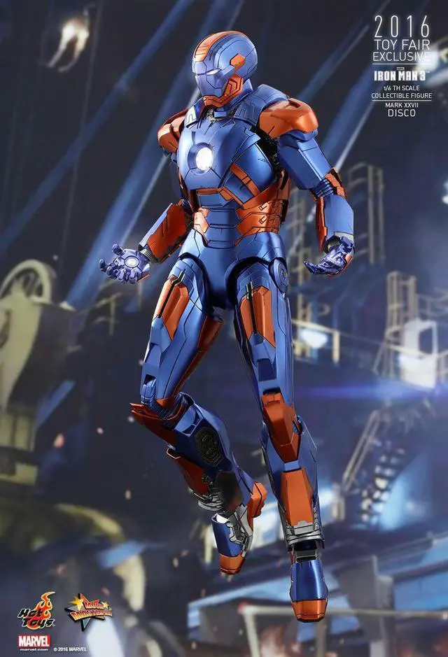 Alt view image 4 of 5 - Figure Hot Toys MMS371 - Marvel Comics - Iron Man 3 - Iron Man Disco Mark 28