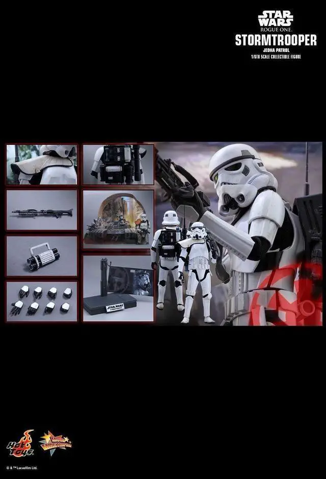 Alt view image 2 of 5 - Figure Hot Toys MMS386 - Rogue One : A Star Wars Story - Stormtrooper Jedha Patrol